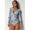 Умный цельный купальник Pitaya Philadelphia SPF-35 Arctic paisley