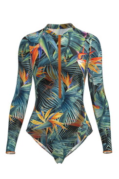 Умный цельный купальник Pitaya Philadelphia SPF-35 Bird of paradise
