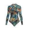 Costum de baie inteligent într-o singură piesă Pitaya Philadelphia SPF-35 Bird of paradise