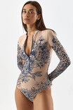 Costum de baie inteligent într-o singură piesă Pitaya Philadelphia SPF-35 Desert Rose
