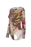 Costum de baie inteligent într-o singură piesă Pitaya Mexico SPF-35 Fish Dragon