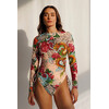 Costum de baie inteligent într-o singură piesă Pitaya Montenegro SPF-35 Fish Dragon