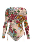 Costum de baie inteligent într-o singură piesă Pitaya Montenegro SPF-35 Fish Dragon