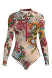Costum de baie inteligent într-o singură piesă Pitaya Philadelphia SPF-35 Fish Dragon