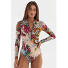 Costum de baie inteligent într-o singură piesă Pitaya Philadelphia SPF-35 Fish Dragon