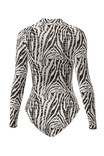 Costum de baie inteligent într-o singură piesă Pitaya Philadelphia SPF-35 Zebra Zest